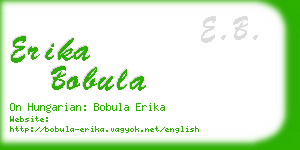 erika bobula business card